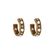 Brinco Argola Spike Zirconia Eterna Ouro Vintage Tu